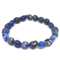 Lapis Lazuli - Bracelet Grains (Pierres Roulées)