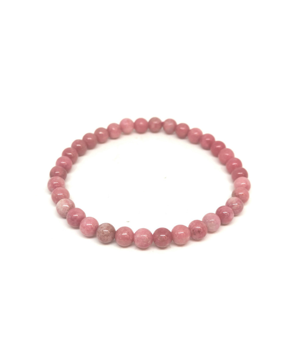 Thulite - Bracelet Boules 6 mm Thulite - Bracelet Boules 6 mm