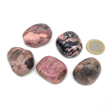 Rhodonite du Pérou - Pierre Roulée