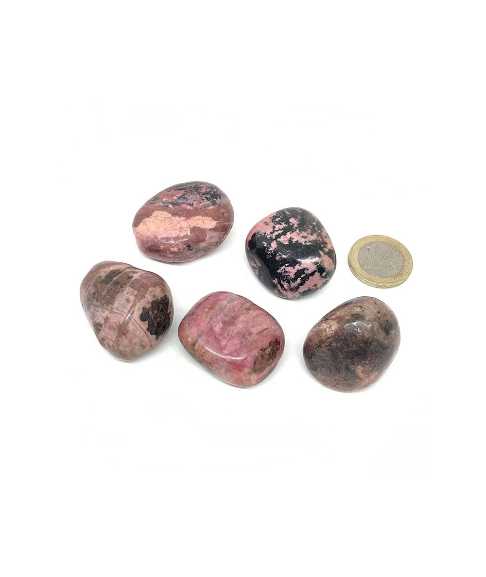 Rhodonite du Pérou - Pierre Roulée