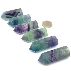 Fluorite (Fluorine) - Pointe Polie - Moyen Modèle