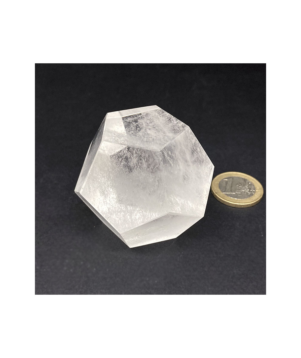 Cristal de Roche - Dodécaèdre (Solide de Platon)