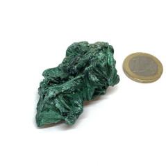 Malachite Fibreuse - Pierre Brute