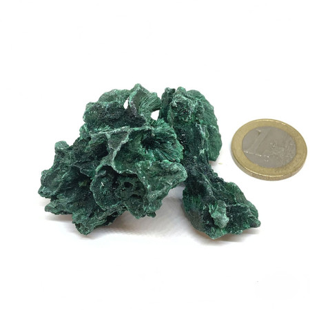 Pierre Brute en Malachite Fibreuse | Cristal Forest