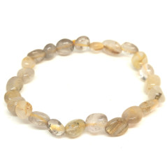 Quartz Rutile - Bracelet Grains (Pierres Roulées)