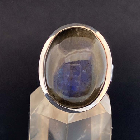 Labradorite - Bague Sertie Argent