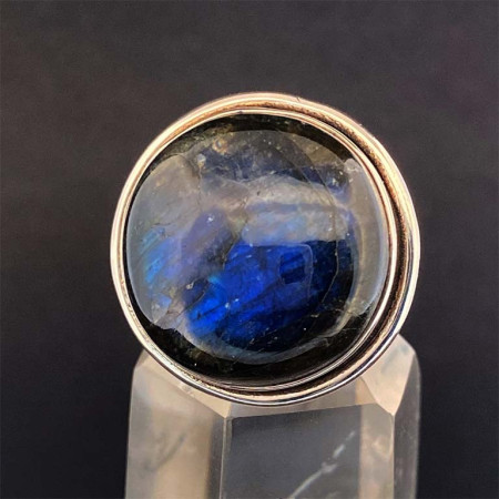 Labradorite - Bague Sertie Argent - AAA+