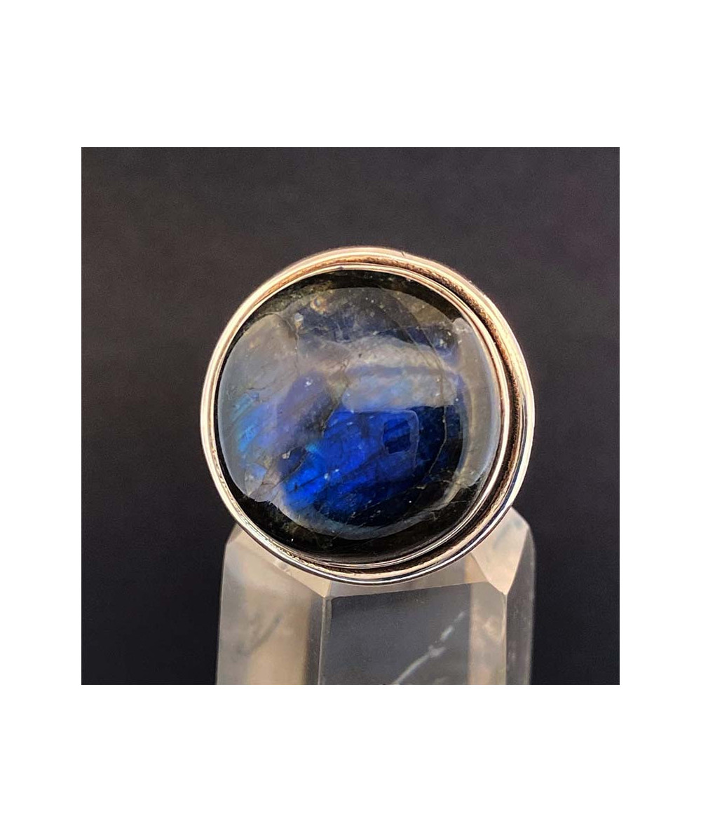 Labradorite - Bague Sertie Argent - AAA+