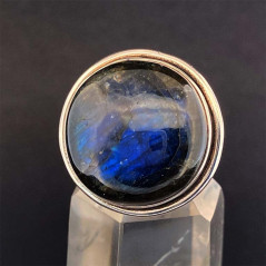 Labradorite - Bague Sertie Argent - AAA+