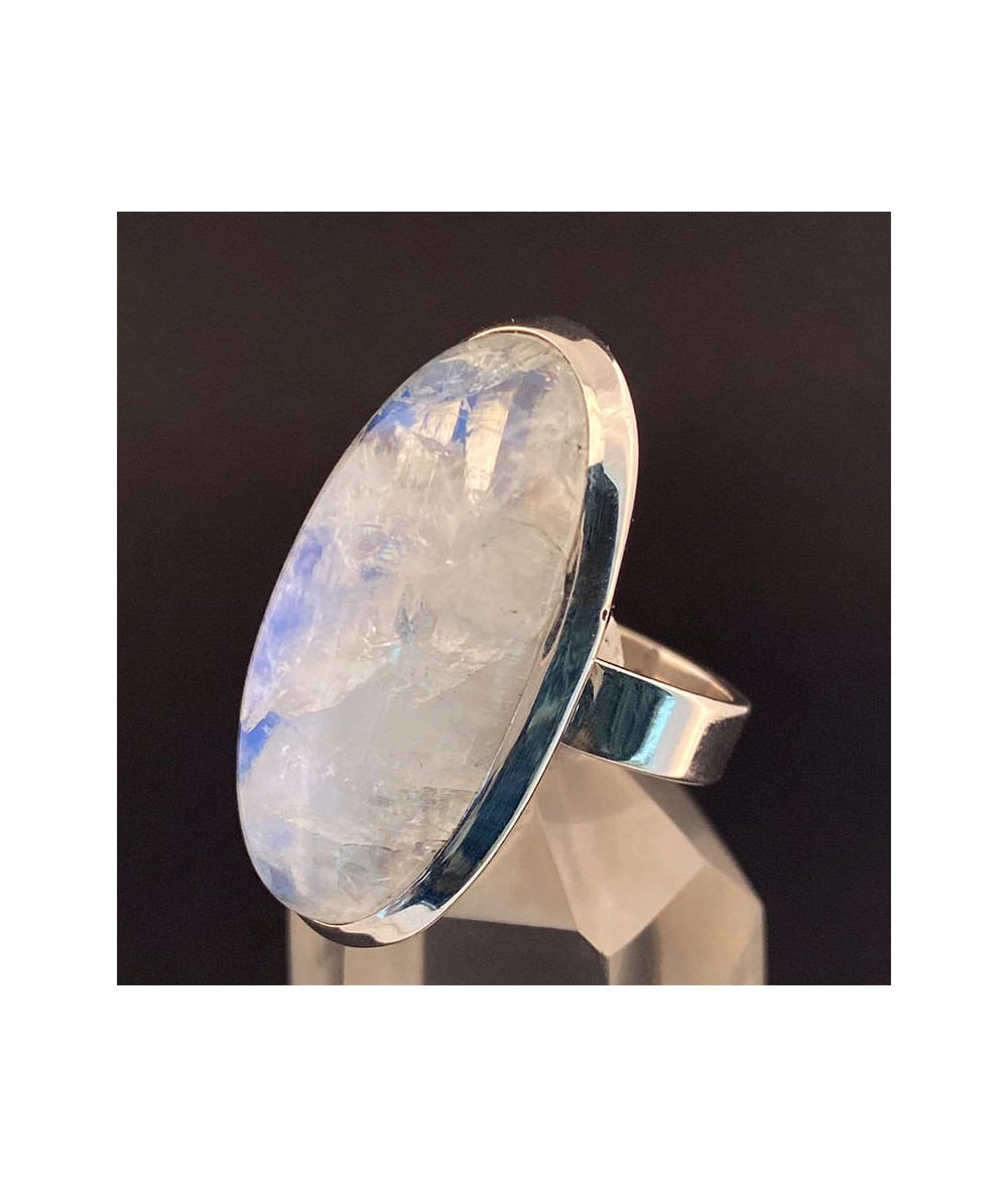 Bague pierre blanche outlet