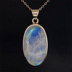 Pierre de Lune - Pendentif Serti Argent