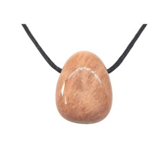Pierre de Lune Chocolat - Pendentif Pierre Percée