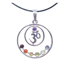 7 Chakras - Pendentif 7 Chakras - Ôm (Aum)