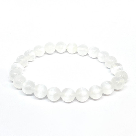 Sélénite (Gypse) - Bracelets Boules