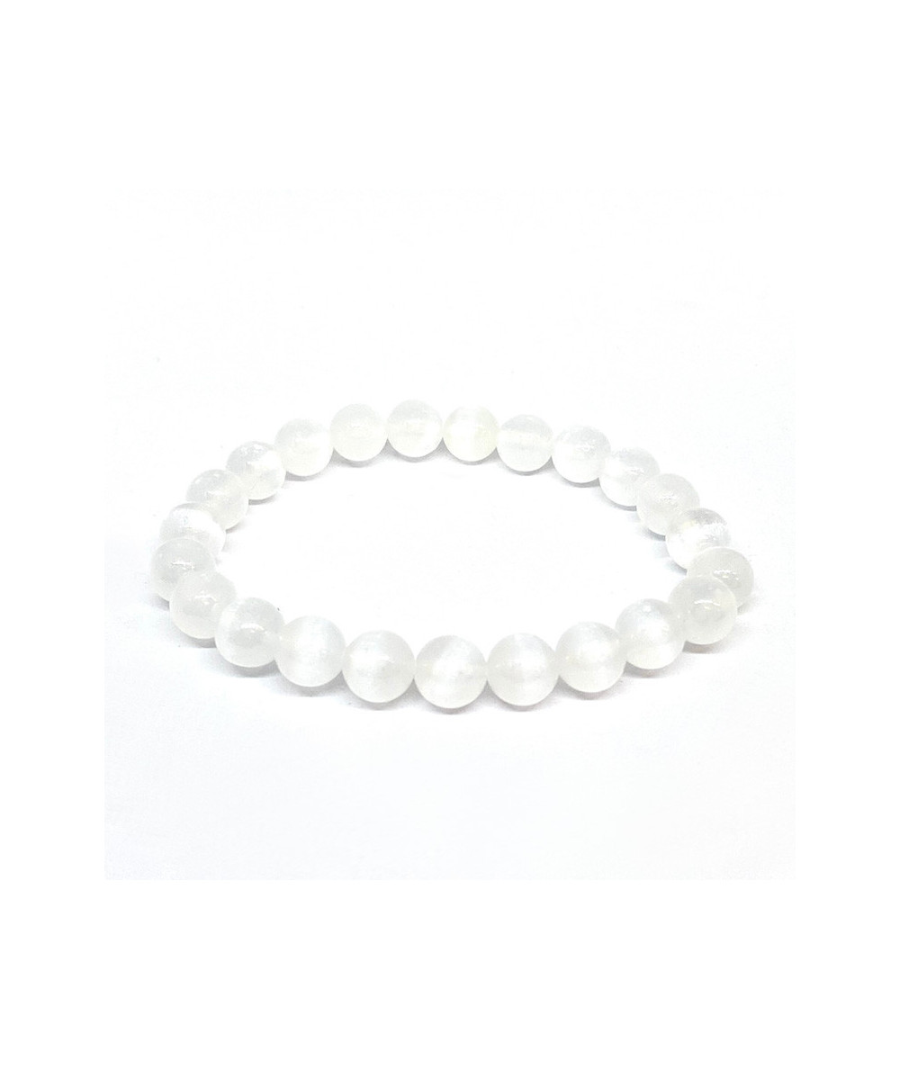 Sélénite (Gypse) - Bracelets Boules