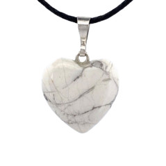 Howlite - Pendentif Coeur