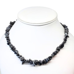 Hématite - Collier Baroque (Chips)