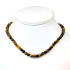 Oeil de Tigre - Collier Boules 6 mm