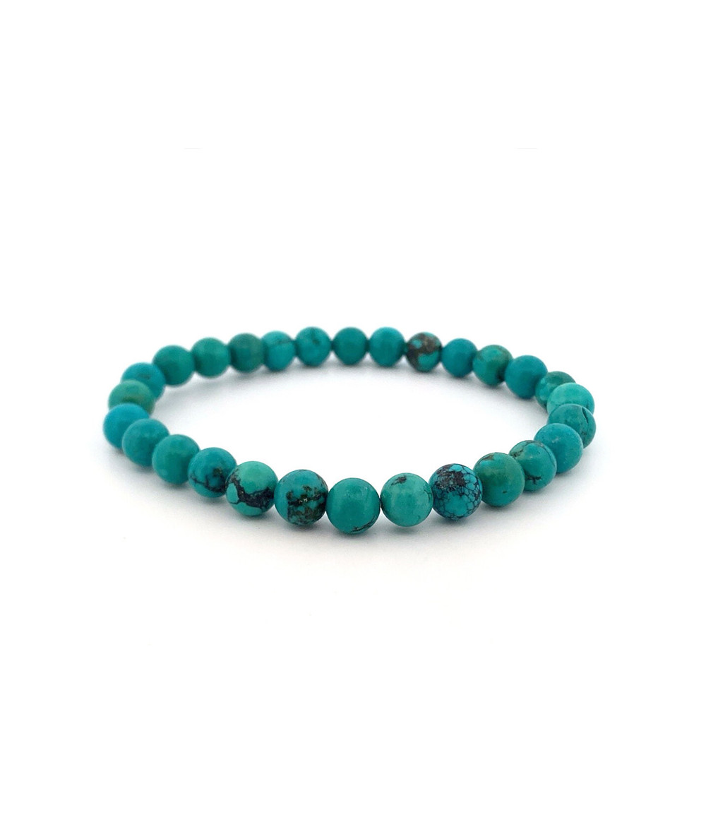 Turquoise - Bracelets Boules 6 mm