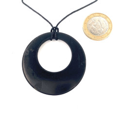 Shungite - Pendentif Cerclé