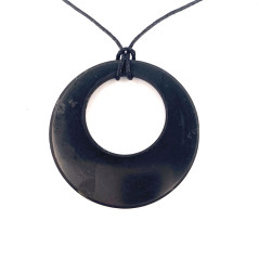 Shungite - Pendentif Cerclé