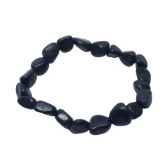 Shungite - Bracelet Grains (Pierres Roulées)