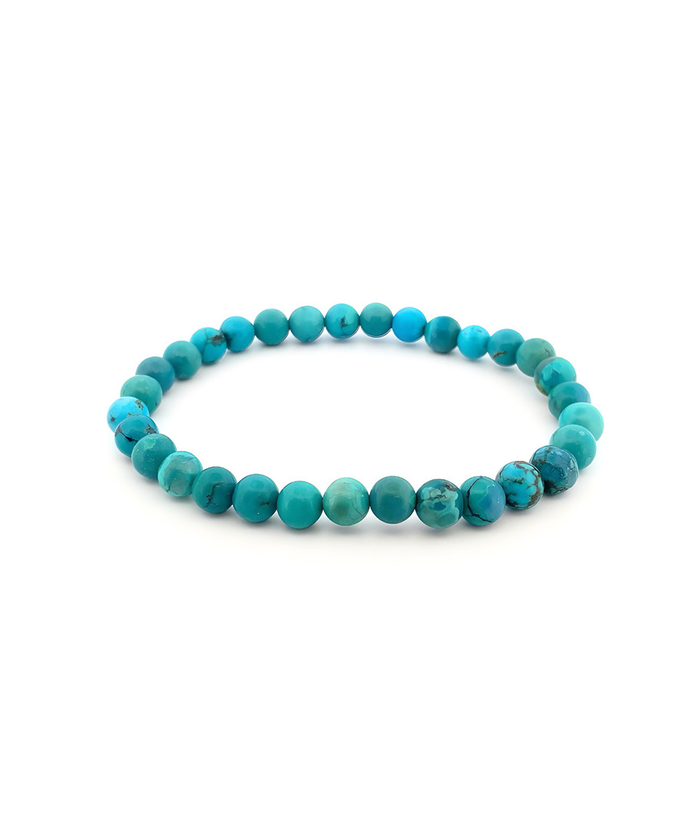 Turquoise - Bracelets Boules 6 mm