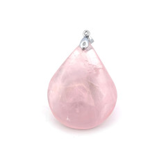 Quartz Rose - Pendentif Goutte