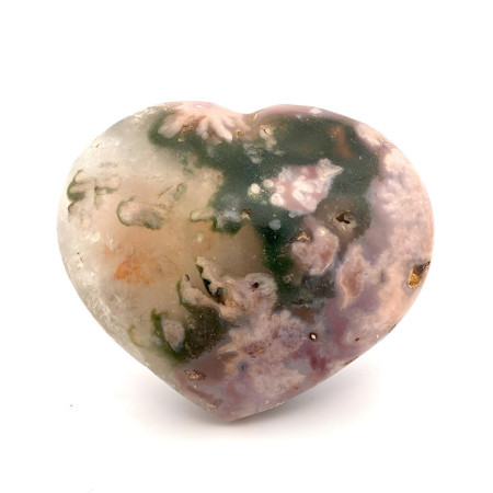 Agate Fleur - Coeur à Poser