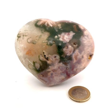 Agate Fleur - Coeur à Poser