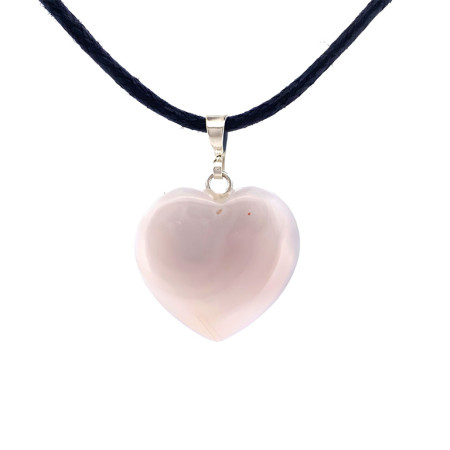 Agate Botswana - Pendentif Coeur