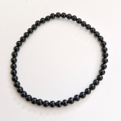 Spinelle Noire - Bracelet Boules 4 mm