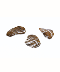 image de pierres roulées de jaspe chocolat