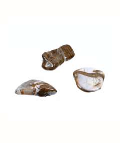 image de pierres roulées de jaspe chocolat
