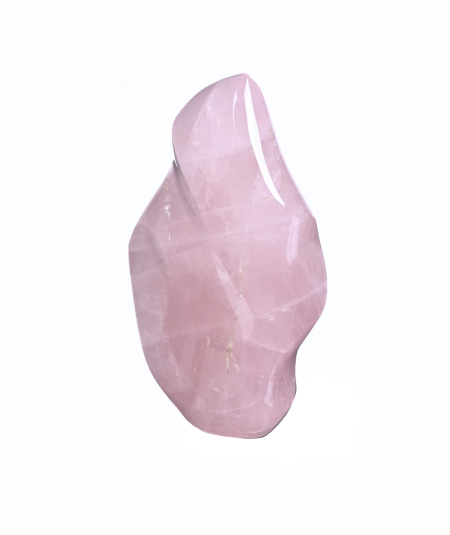 image de forme flamme en quartz rose