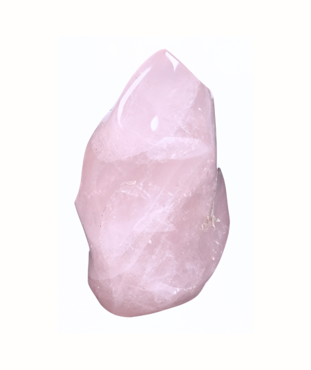 image de forme flamme en quartz rose
