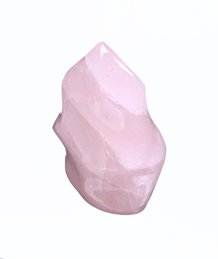 image de forme flamme en quartz rose