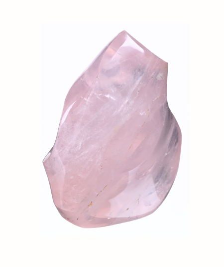 image de forme flamme en quartz rose