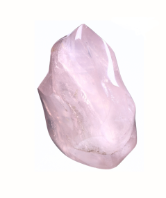 image de forme flamme en quartz rose