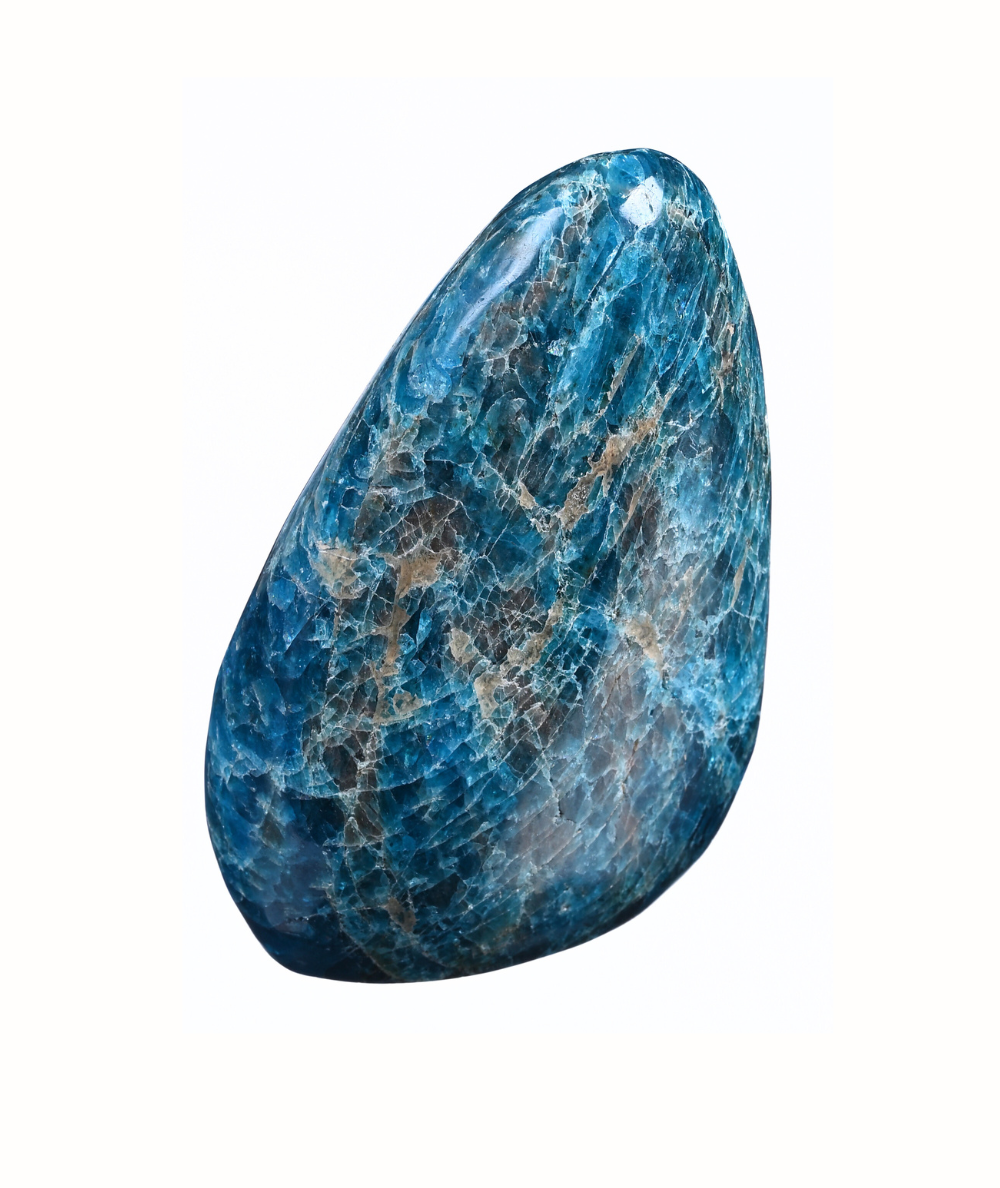 Image de forme libre en apatite bleue