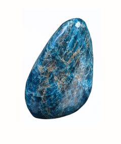 Image de forme libre en apatite bleue