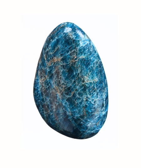 Image de forme libre en apatite bleue
