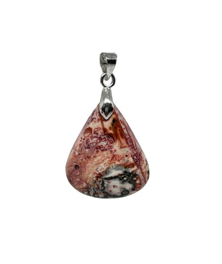 Jaspe léopard - Pendentif bélière