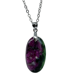 Rubis Zoïsite - pendentif Bélière