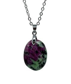 Rubis Zoïsite - pendentif Bélière