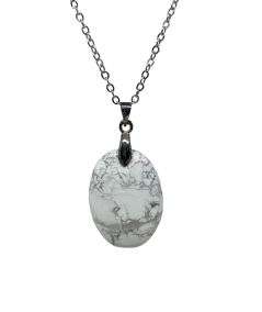 Howlite - pendentif bélière
