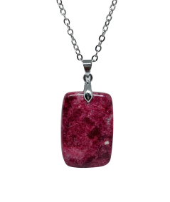 Thulite - pendentif bélière