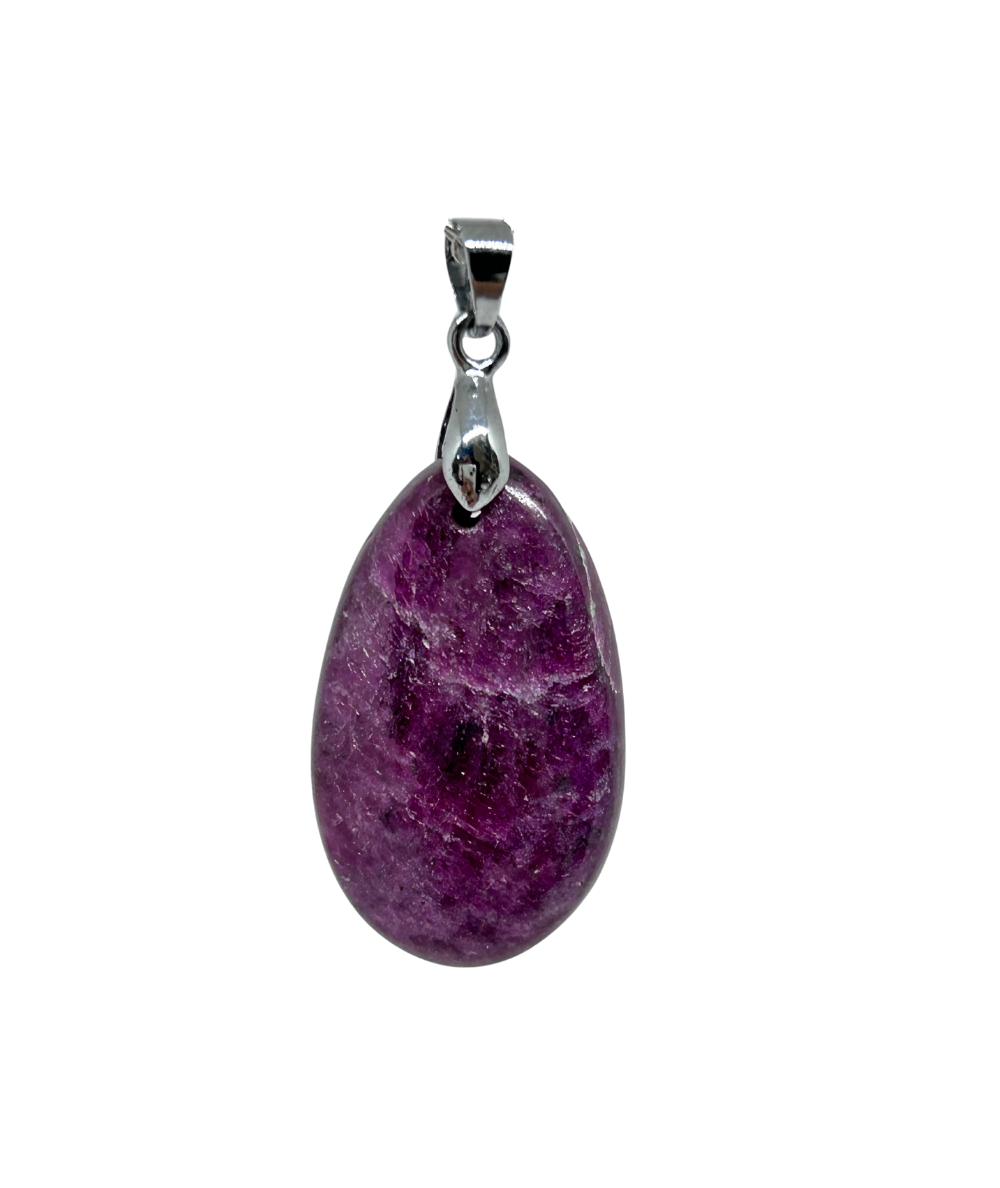 Rubis - pendentif bélière