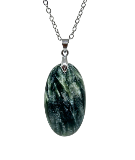 Séraphinite (Clinochlore) - Pendentif Bélière