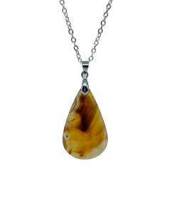 Pendentif Bélière en Agate du Montana | Cristal Forest